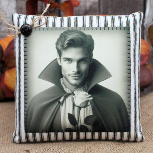 Handsome Vampire Pillow Tuck Halloween Decor