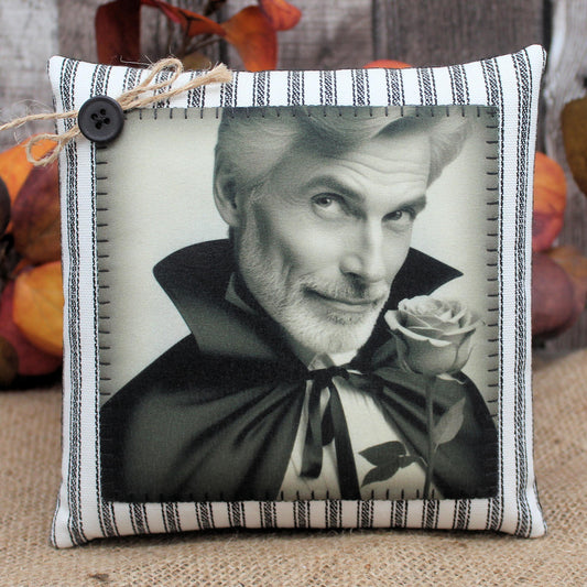 Handsome Vampire Pillow Tuck Halloween Decor
