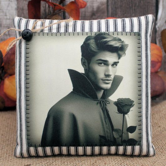 Handsome Vampire Pillow Tuck Halloween Decor