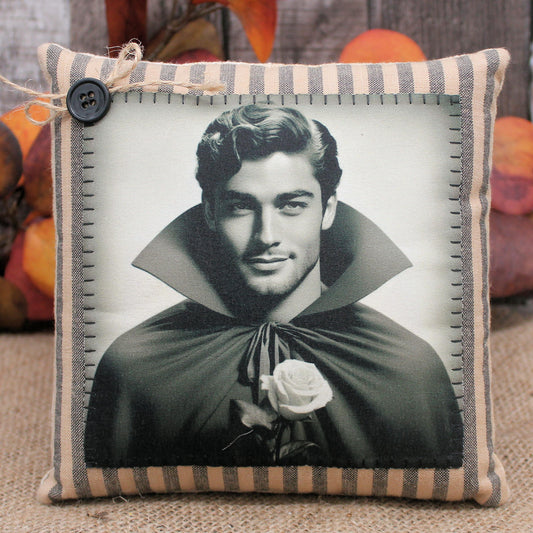 Handsome Vampire Pillow Tuck Halloween Decor