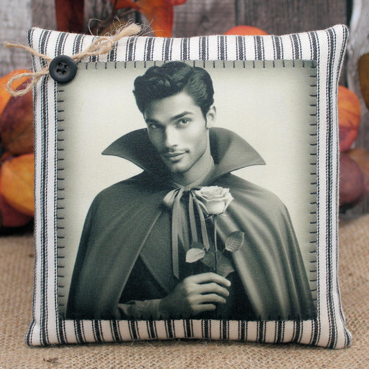 Handsome Vampire Pillow Tuck Halloween Decor