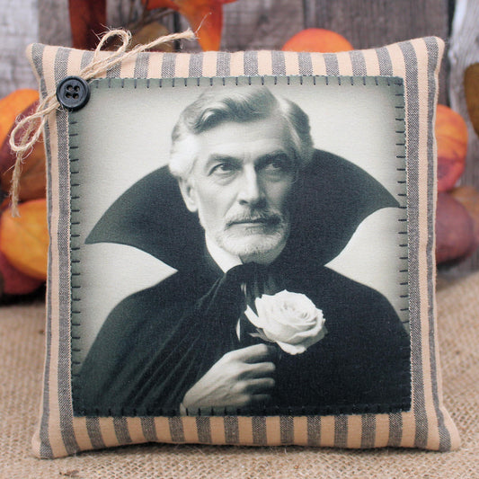 Handsome Vampire Pillow Tuck Halloween Decor