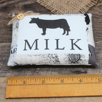 Milk Cow Mini Pillow Sign Farmhouse Bowl Filler