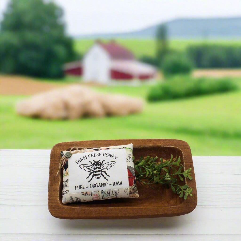 Farm Fresh Honey Mini Pillow Sign Farmhouse Bowl Filler