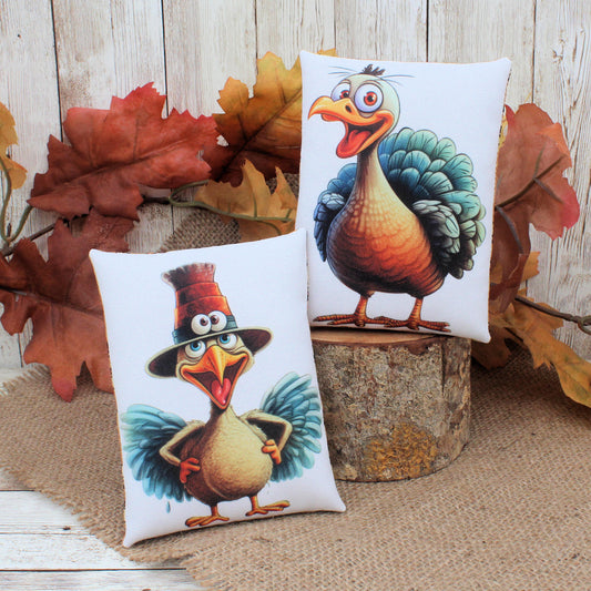 Funny Turkeys Thanksgiving Bowl Fillers 2-Set