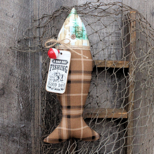 A Bad Day Fishing Ornament Cabin Lake Decor