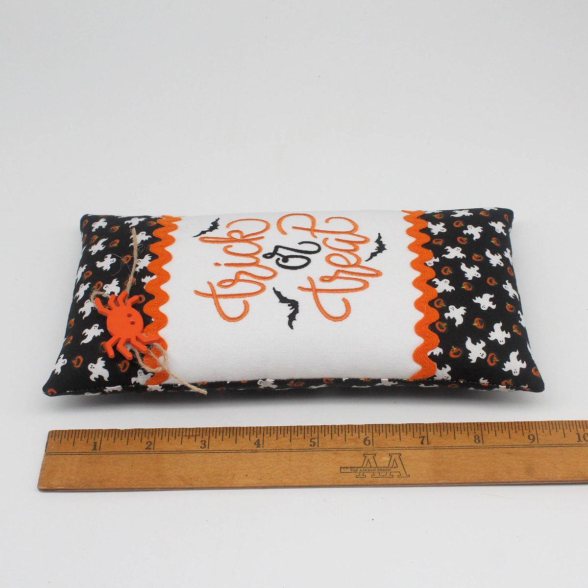 Trick or Treat Halloween Pillow Tuck – Embroidered Bowl Filler