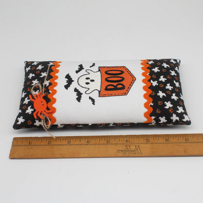 Ghost Boo Pocket Halloween Pillow Tuck - Embroidered Bowl Filler