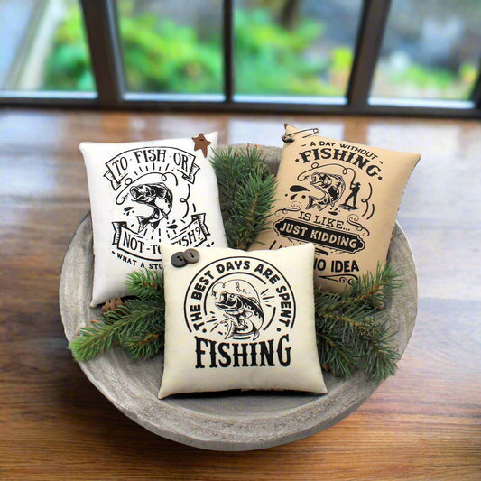 Fishing Bowl Fillers 3-Set Cabin Decor